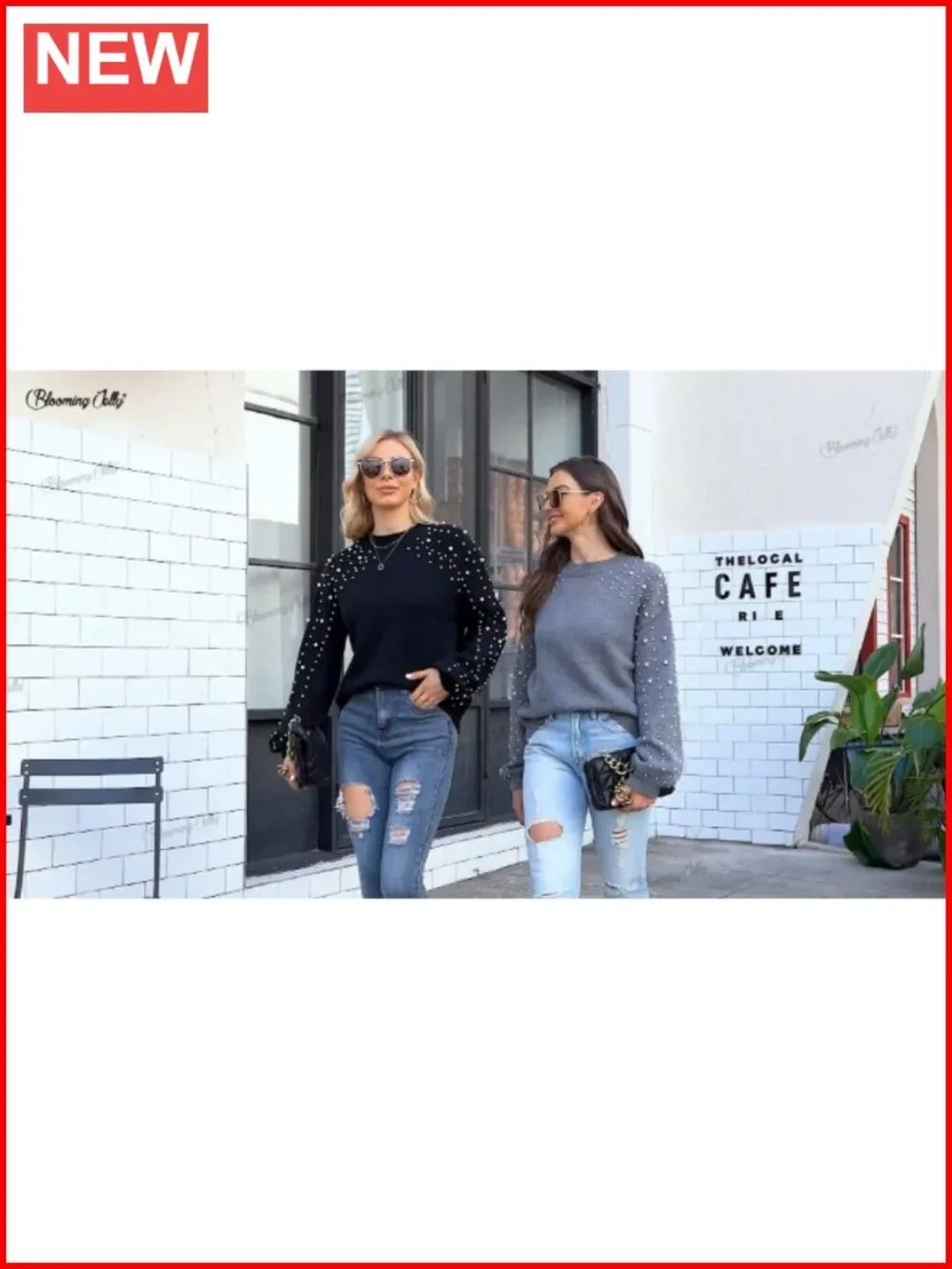 Oversized Chunky Knit Pullover Sweater Mock Neck Long Sleeve